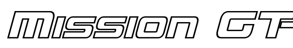 Mission GT-R font preview